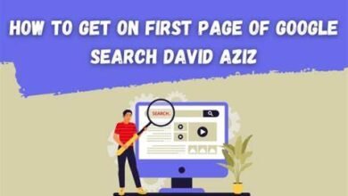 How to get on first page of google search david aziz